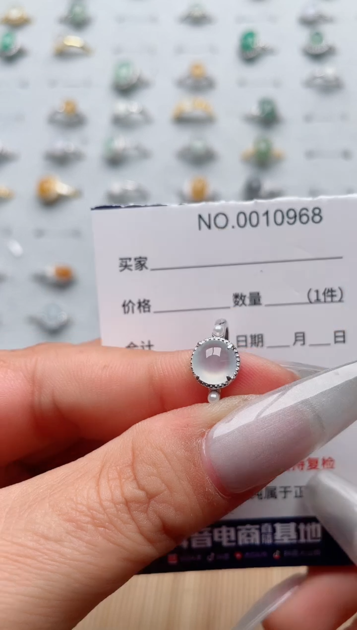 【闪购商品】翡翠戒指银S925镶嵌、