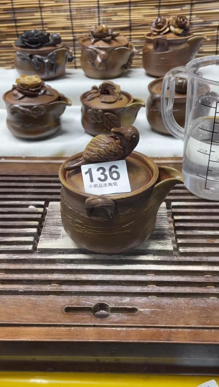 【闪购商品】杯136精美粗陶手工柴烧