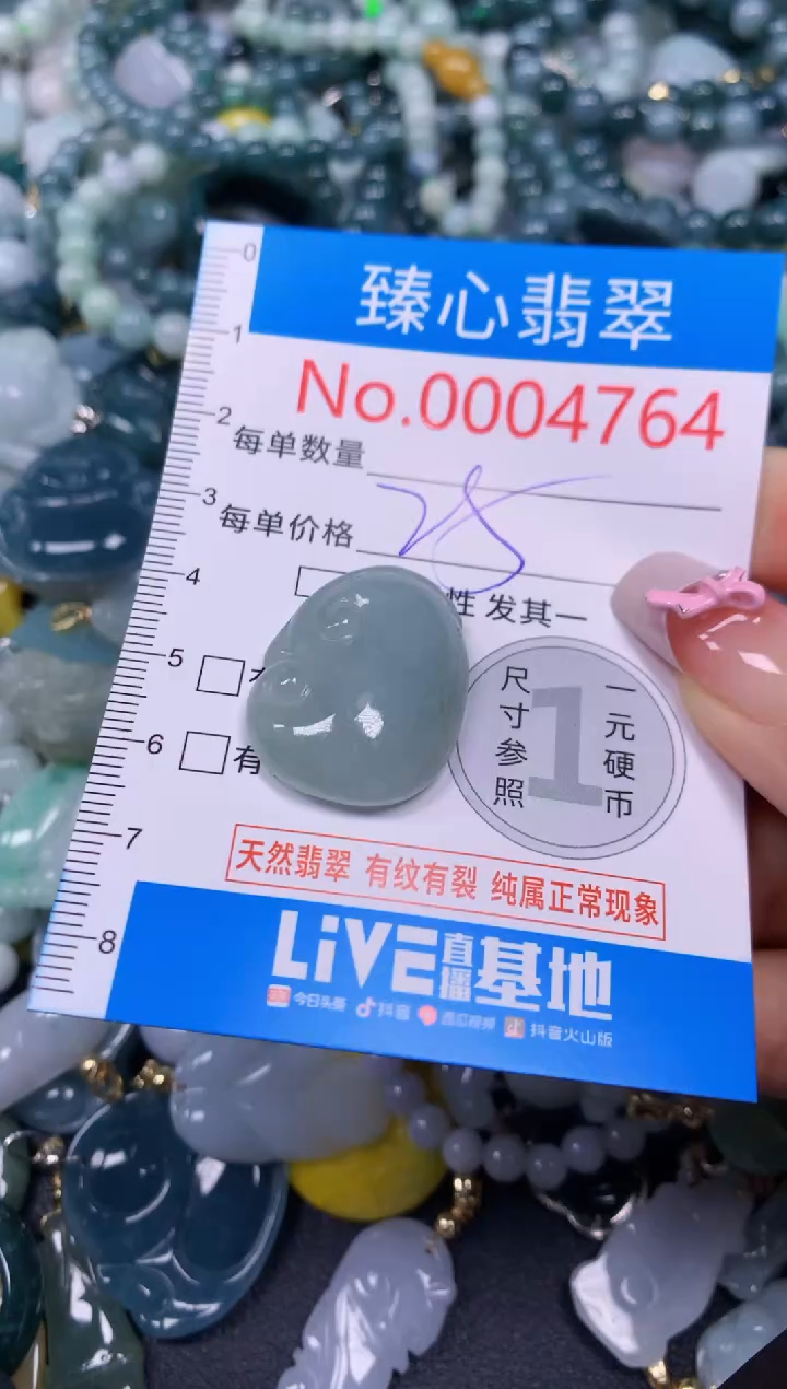 【闪购商品】翡翠颈饰未镶嵌含绳0004764