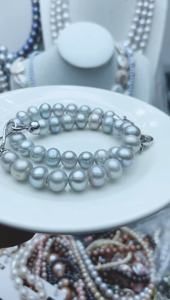 【闪购商品】淡水珍珠颈饰钛钢1