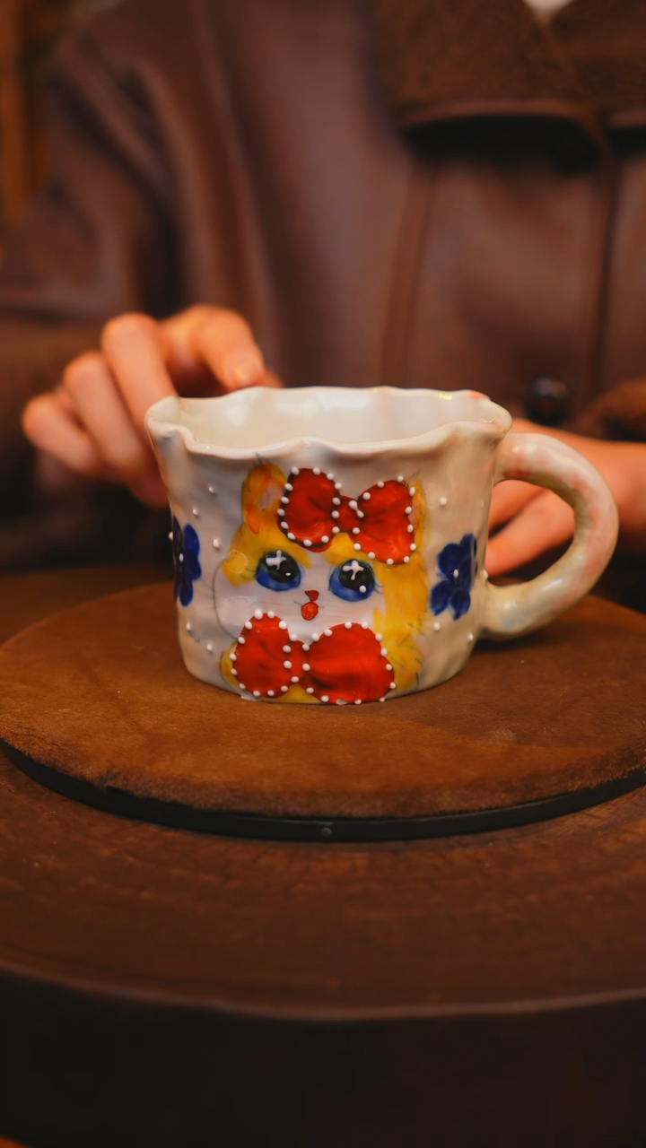 【闪购商品】瓷片景德镇手绘瓷器高温釉下彩----