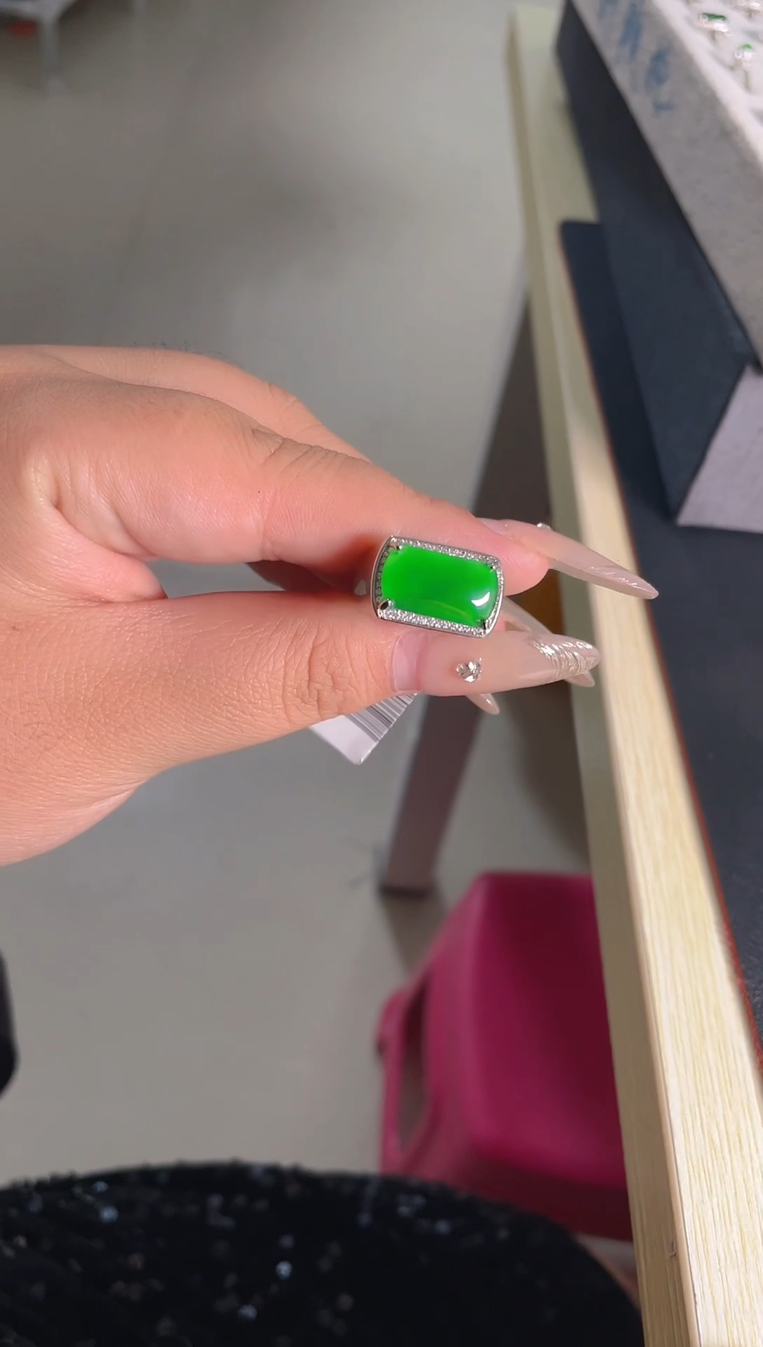 【闪购商品】翡翠戒指未镶嵌天然A货翡翠13