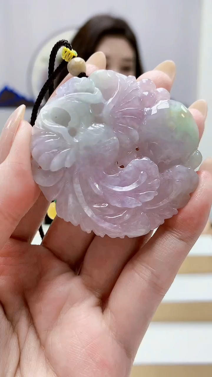 未镶嵌定制翡翠4829MM-毛货挂件31