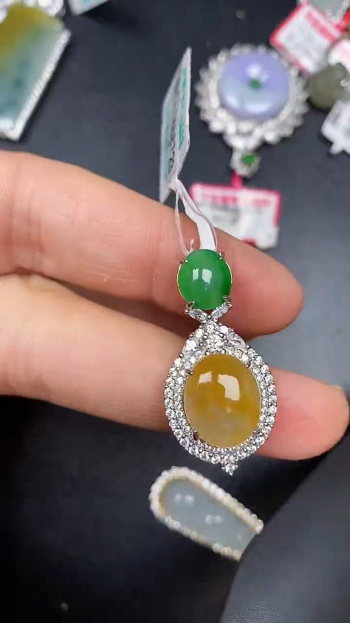 银S925镶嵌戒指翡翠8200