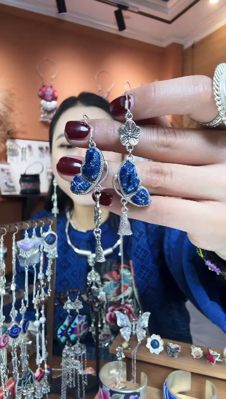 【闪购商品】织绣纯手工民族风饰品耳环