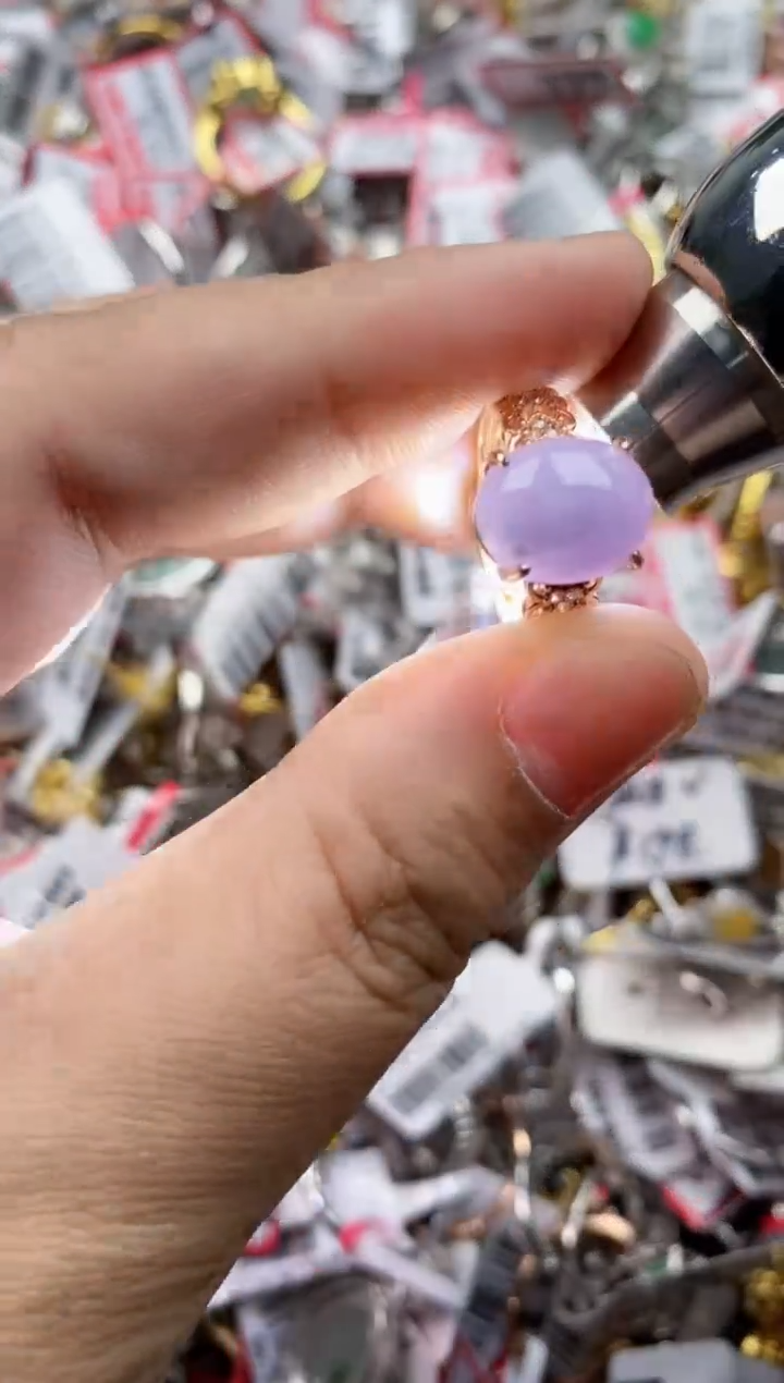 【闪购商品】翡翠戒指银S925镶嵌555555---4