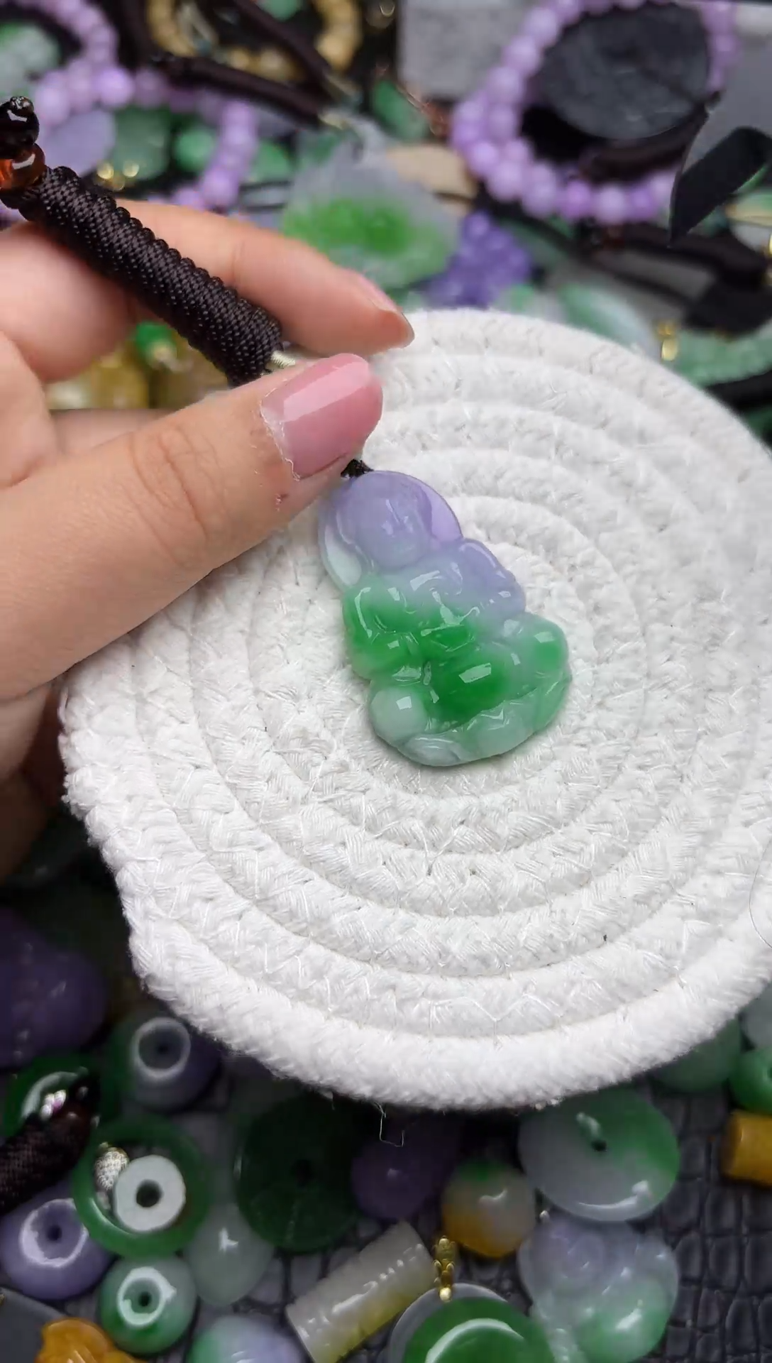 颈饰未镶嵌翡翠缅甸翡翠吊坠