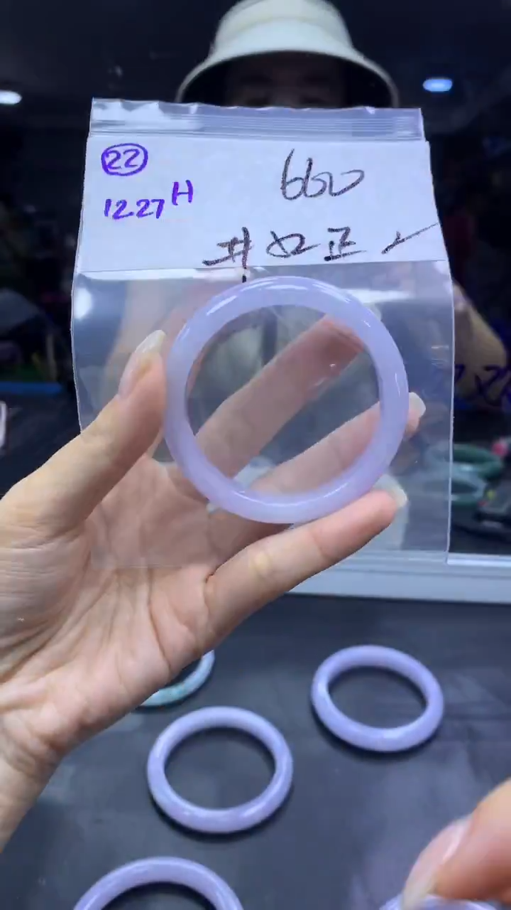 未镶嵌定制翡翠22手镯52纹+660元+拍一发一