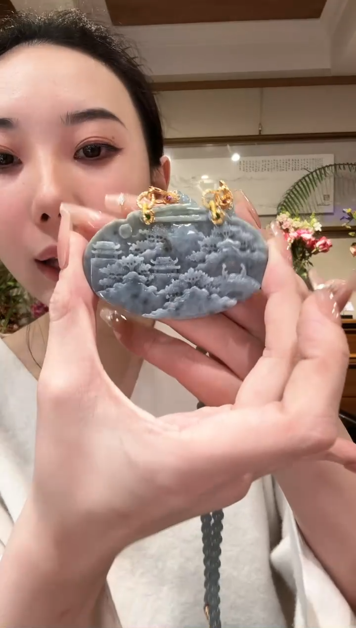 【闪购商品】翡翠颈饰未镶嵌国风