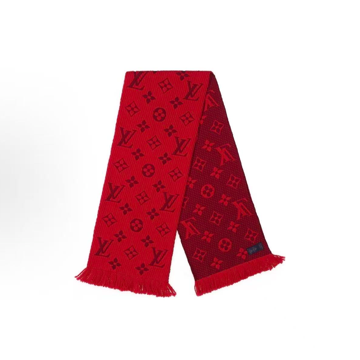 全新未使用 Louis Vuitton Logomania羊毛围巾 男女同款
