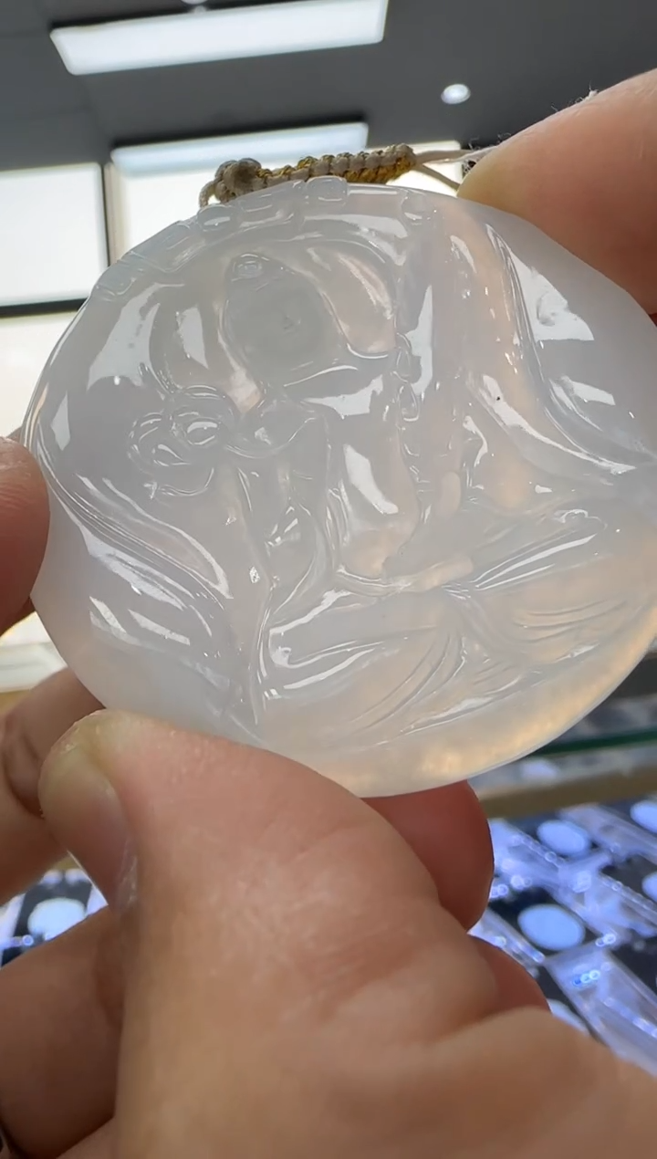 【闪购商品】翡翠颈饰未镶嵌天然翡翠A货孤品一件