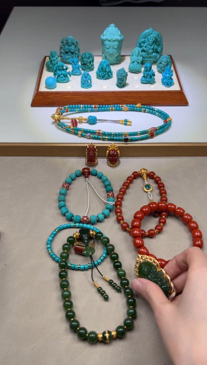 【闪购商品】和田玉（碧玉）配饰配饰18K金镶嵌配饰配饰