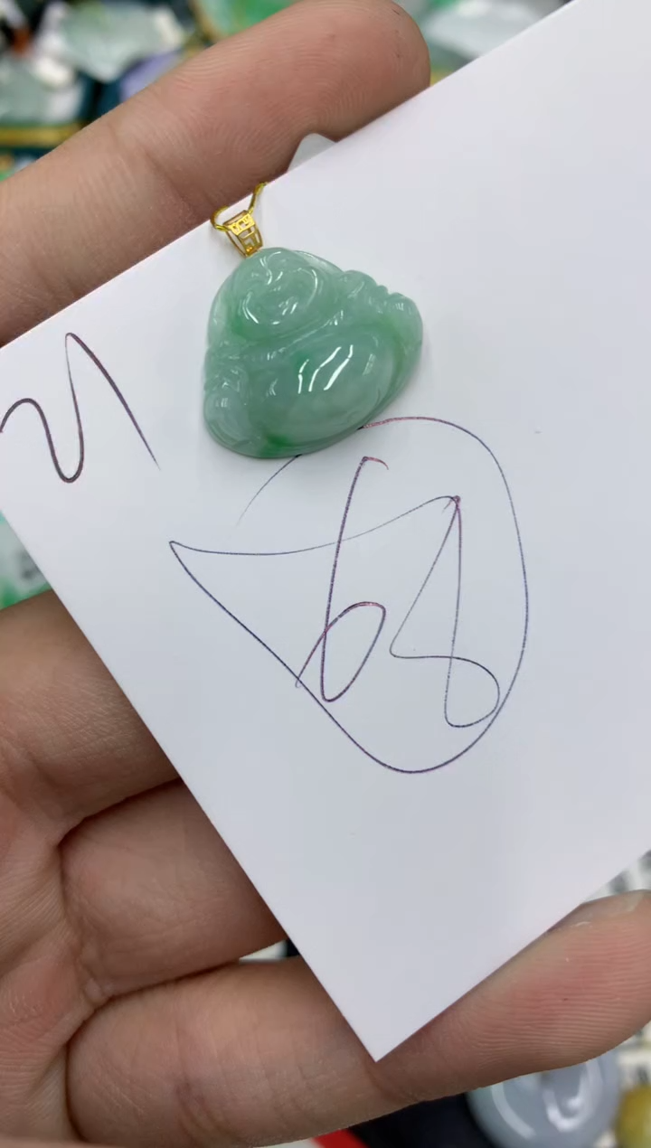 【闪购商品】翡翠颈饰18K金镶嵌号链接1111111