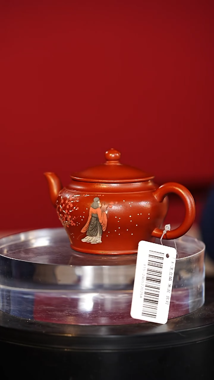 朱泥泥绘紫砂壶王丽娟