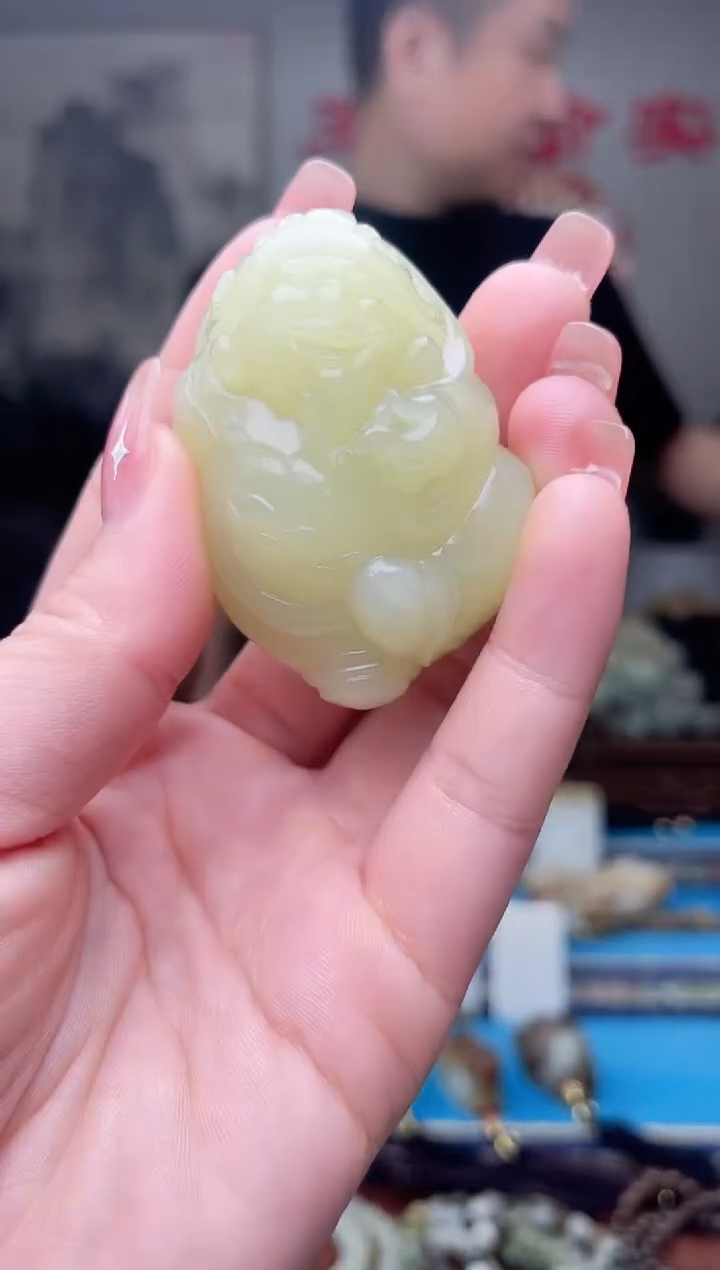 和田玉未镶嵌挂件1