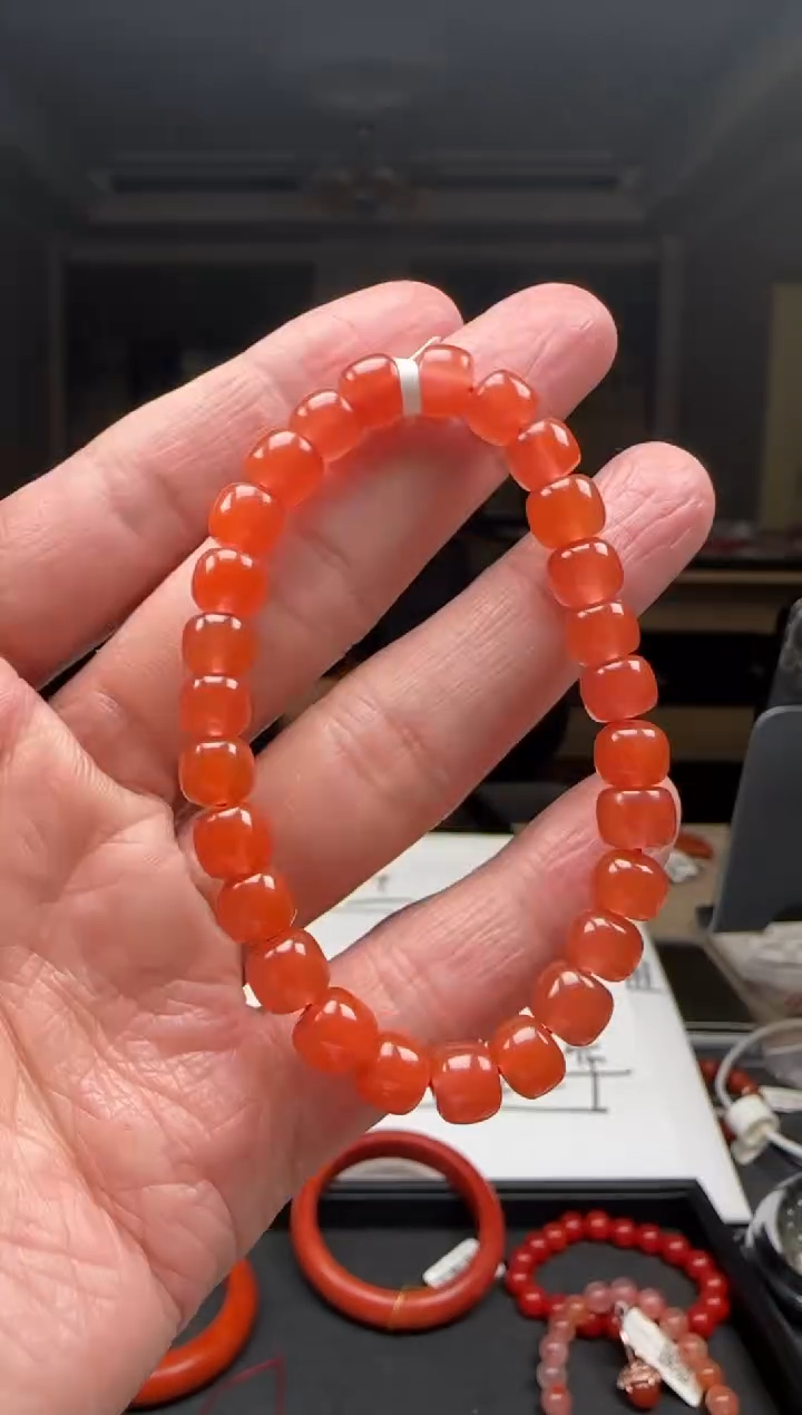 【闪购商品】南红玛瑙7mm保山手串老型未镶嵌多样性发一件