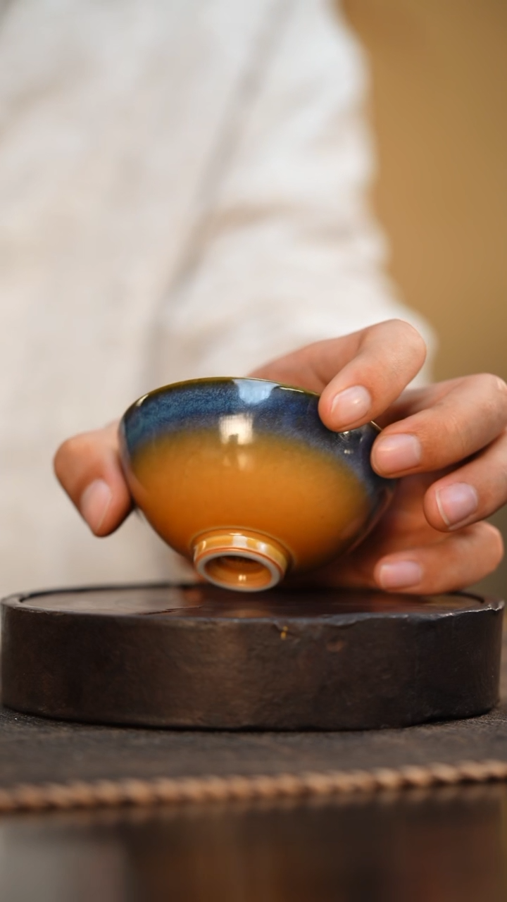 119柴房陶瓷柴烧茶碗