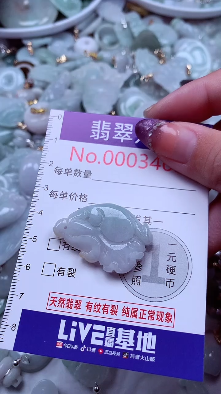 翡翠未镶嵌吊坠(不含链)3469