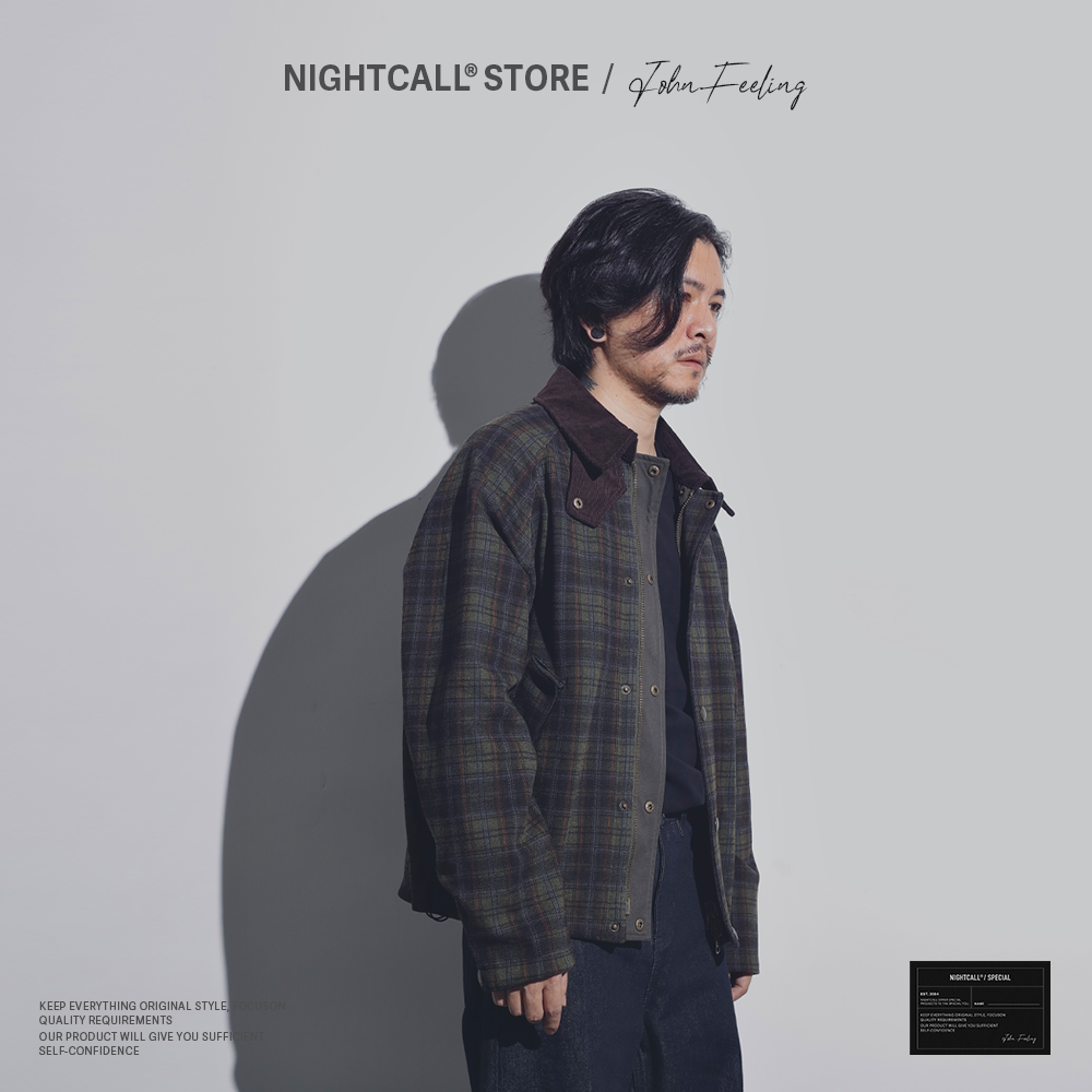 NIGHTCALL / FEELING 双面猎人 原创短款抽绳复古猎装夹克外套