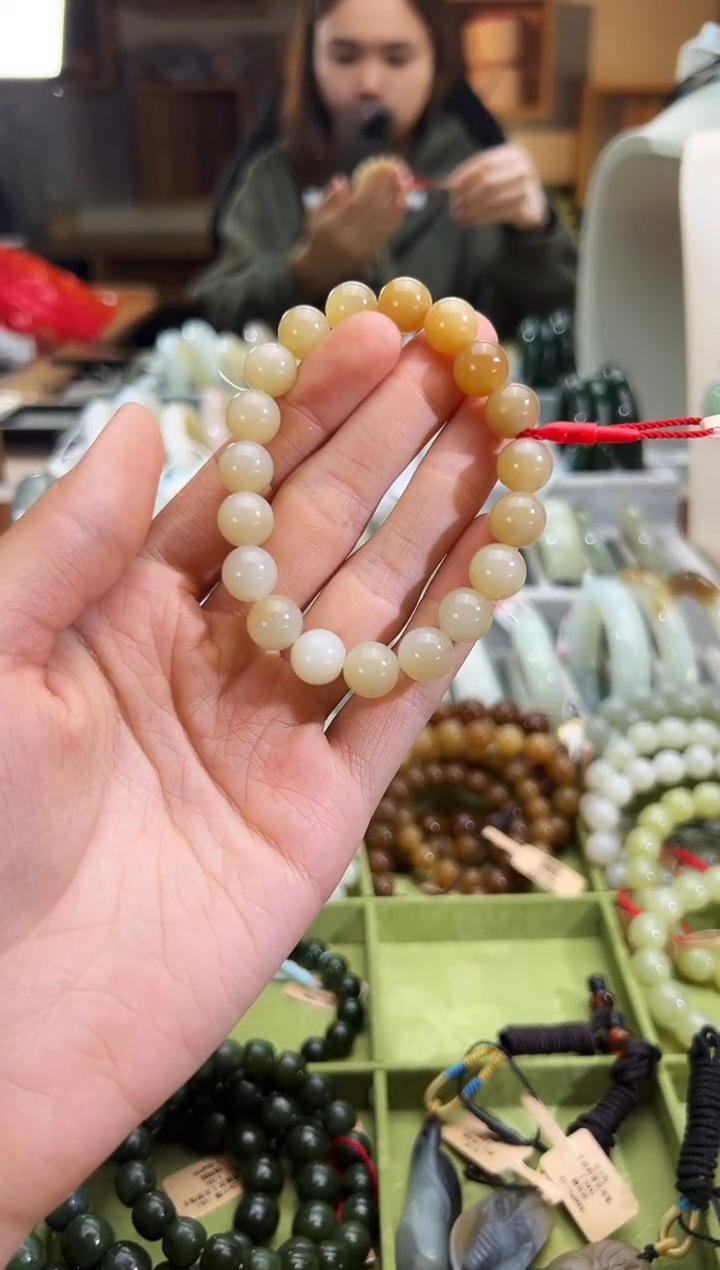 未镶嵌手串和田玉迪克兰手串卡10