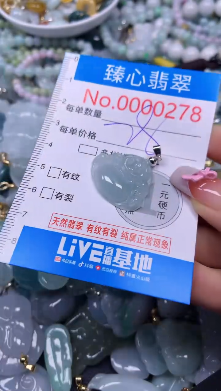 【闪购商品】翡翠颈饰未镶嵌含绳000278