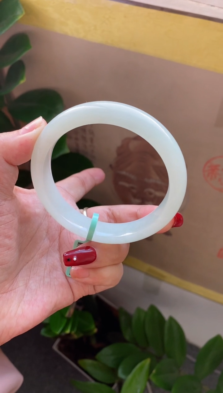 【闪购商品】翡翠手镯未镶嵌（老坑无棉 冰化胶）5号