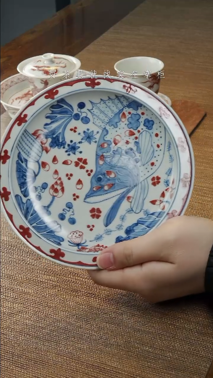 【闪购商品】摆件景德镇手工手绘茶具大器宛成