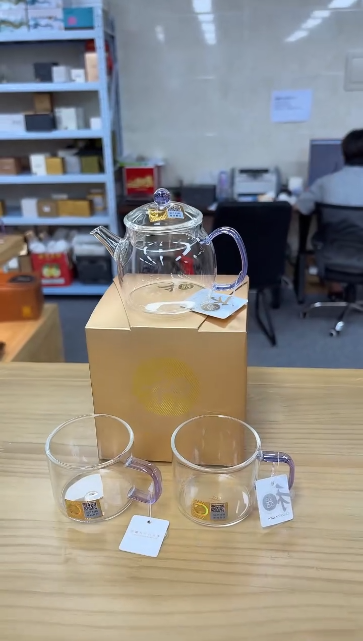 禾器言卿壶浅紫色+禾器清禾杯一个装*2
