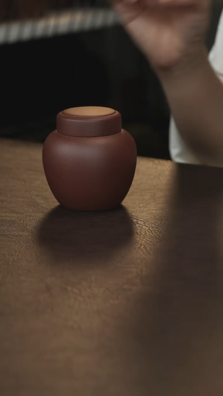 紫砂茶叶罐直播福利紫泥迷你小罐约30克