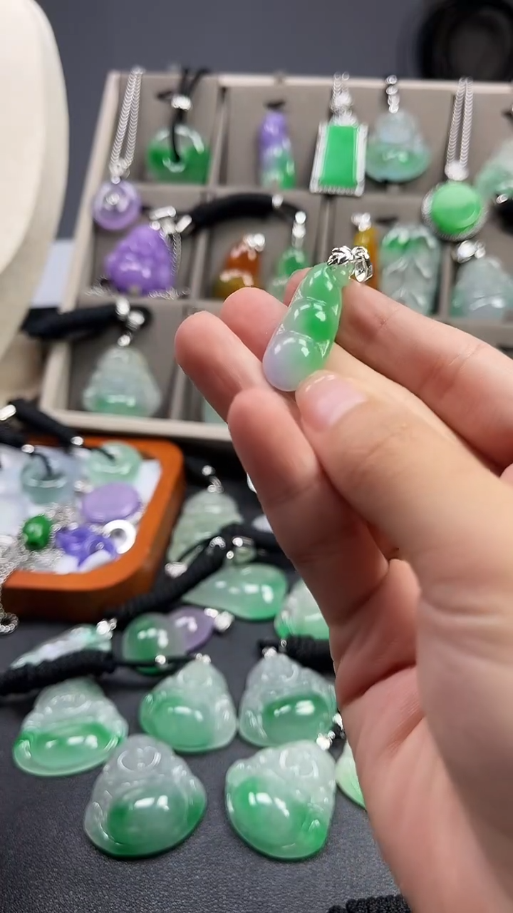 颈饰未镶嵌翡翠  所见即所得 一图一物