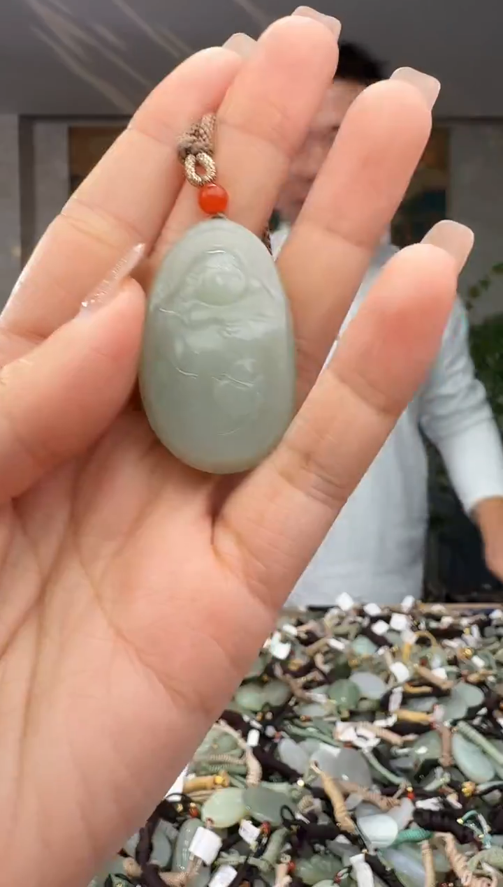 颈饰未镶嵌和田玉拍一发一多样性发货