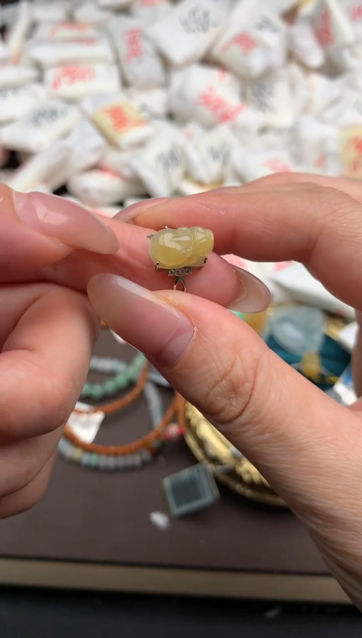 【闪购商品】翡翠戒指银S925镶嵌 一