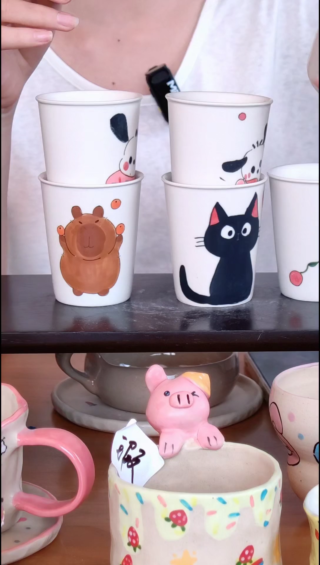 摆件六款不指定发货手作陶瓷杯