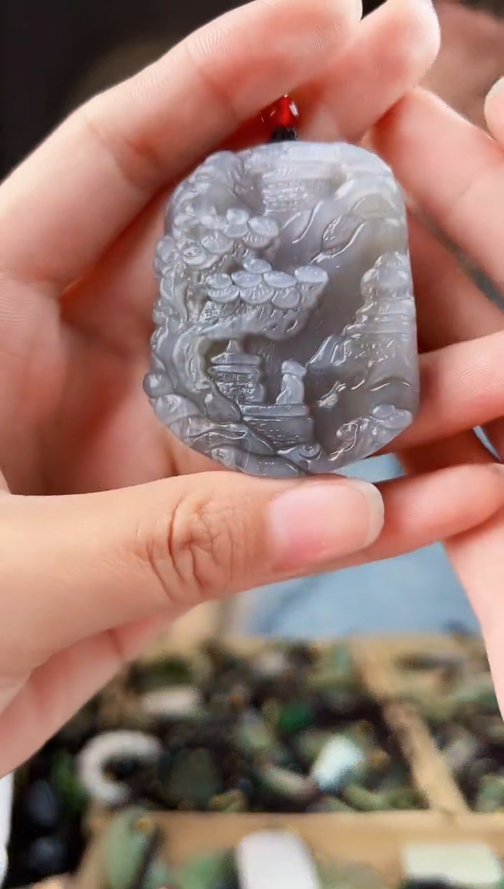 颈饰未镶嵌和田玉拍一发一，多样性发货