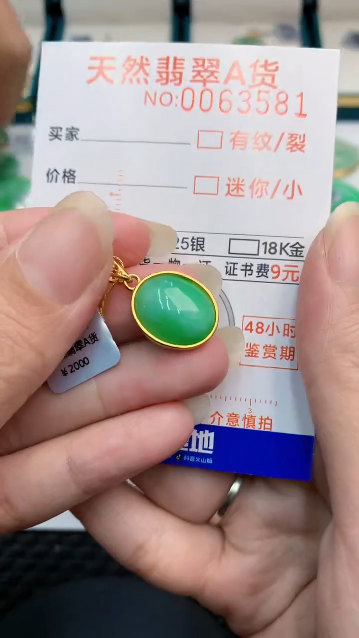 【闪购商品】翡翠颈饰银S925镶嵌            8