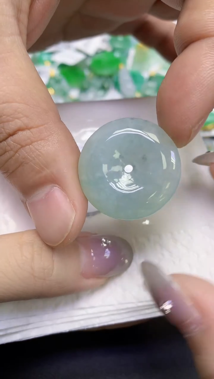 颈饰未镶嵌翡翠天然缅甸翡翠A货百元以上9元证书费自理