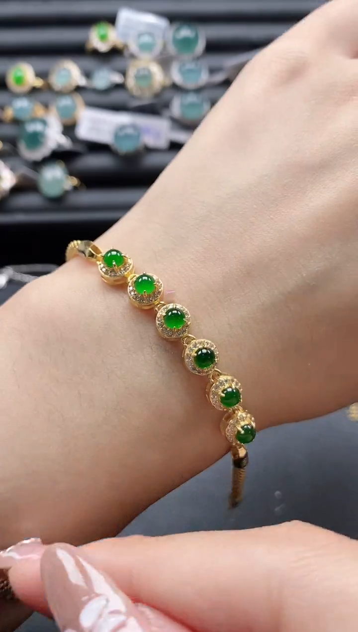 【闪购商品】翡翠戒指银S925镶嵌1111