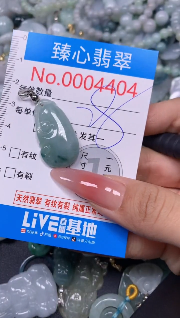 【闪购商品】翡翠颈饰未镶嵌含绳0004404