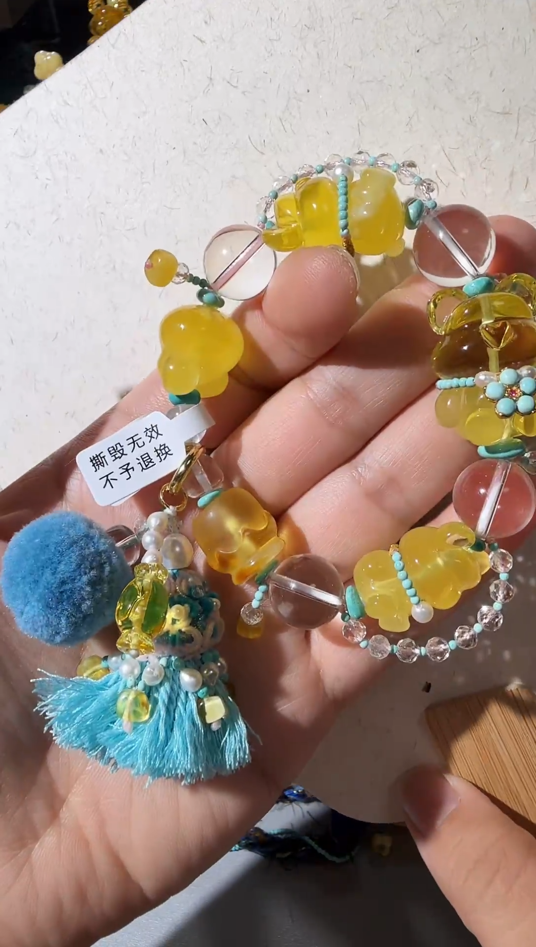 手链蜜蜡未镶嵌蜜蜡小熊手链