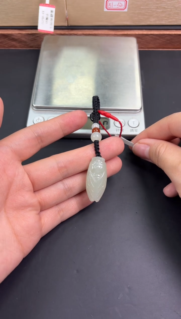 【闪购商品】和田玉吊坠(赠链)未镶嵌且末微色差近矿吊坠