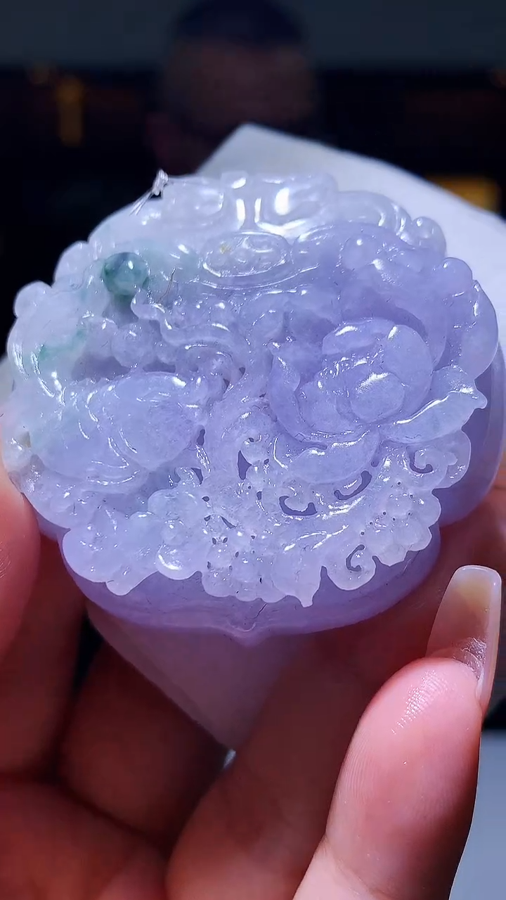 【闪购商品】定制翡翠未镶嵌1057xx-毛货挂件