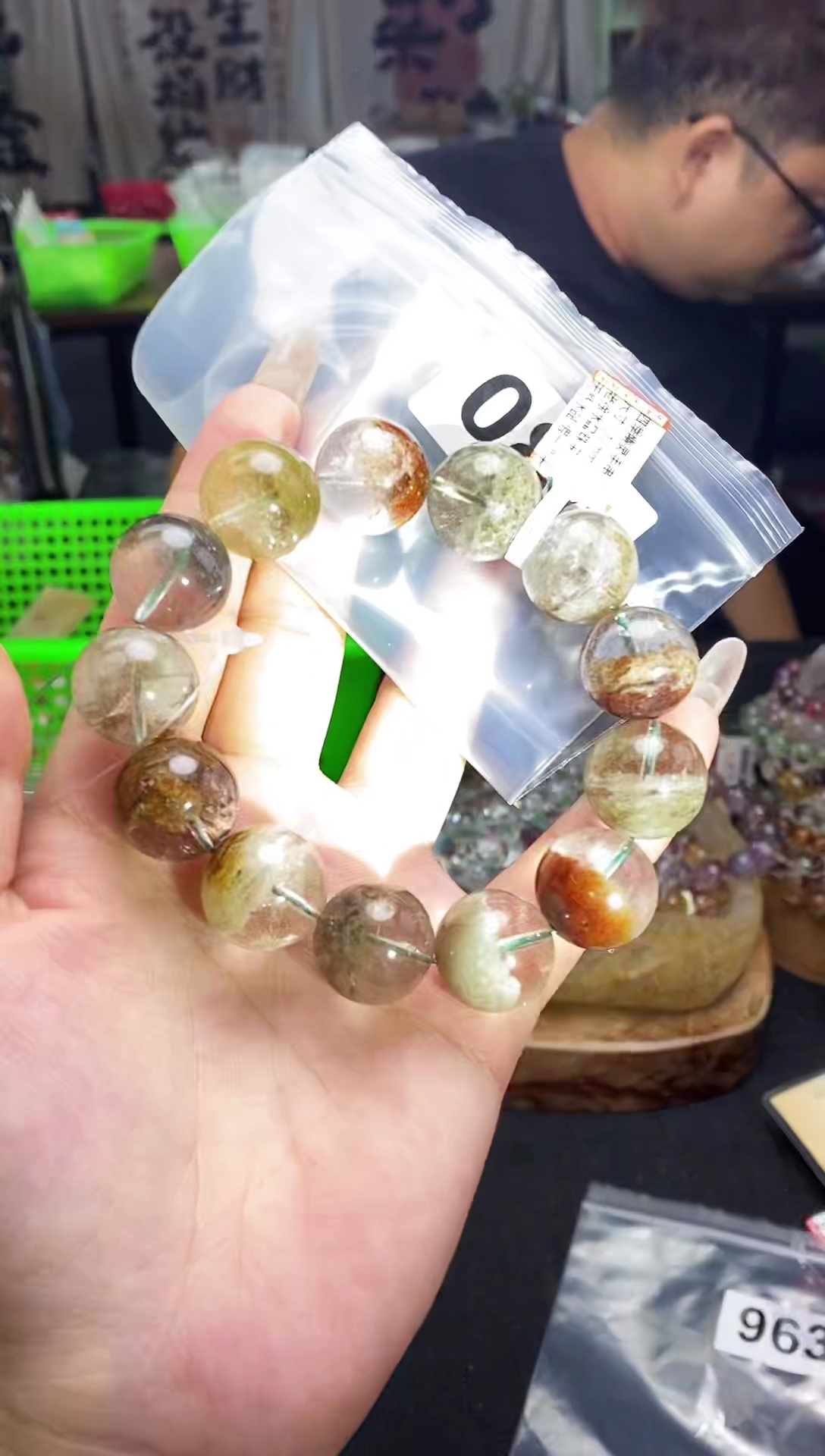 水晶手串未镶嵌手串084