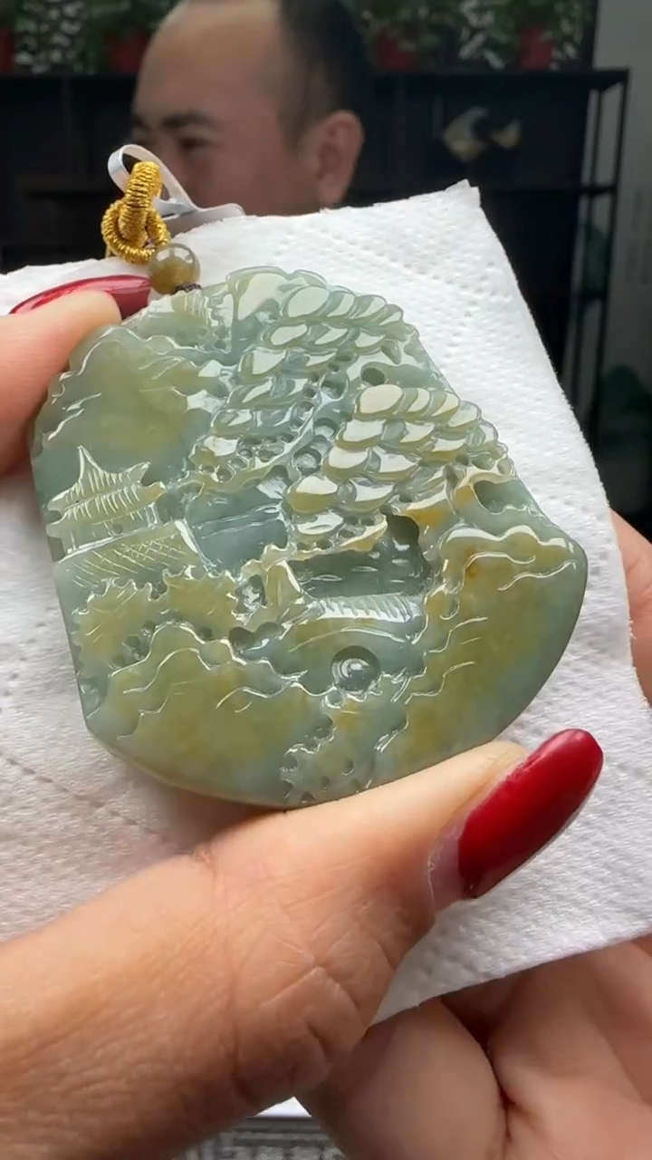 【闪购商品】翡翠颈饰未镶嵌天然翡翠A货吊坠