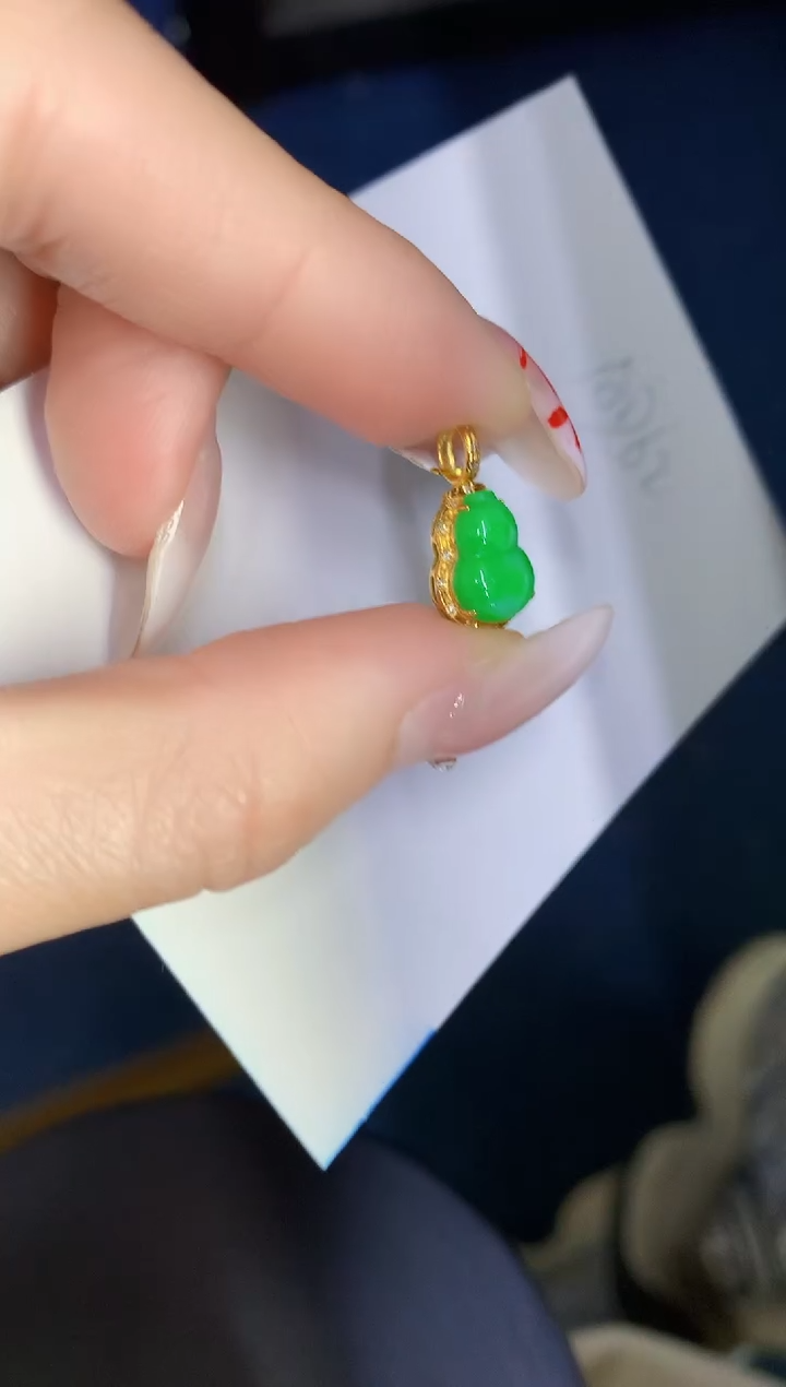 【闪购商品】翡翠颈饰18K金镶嵌000000000000