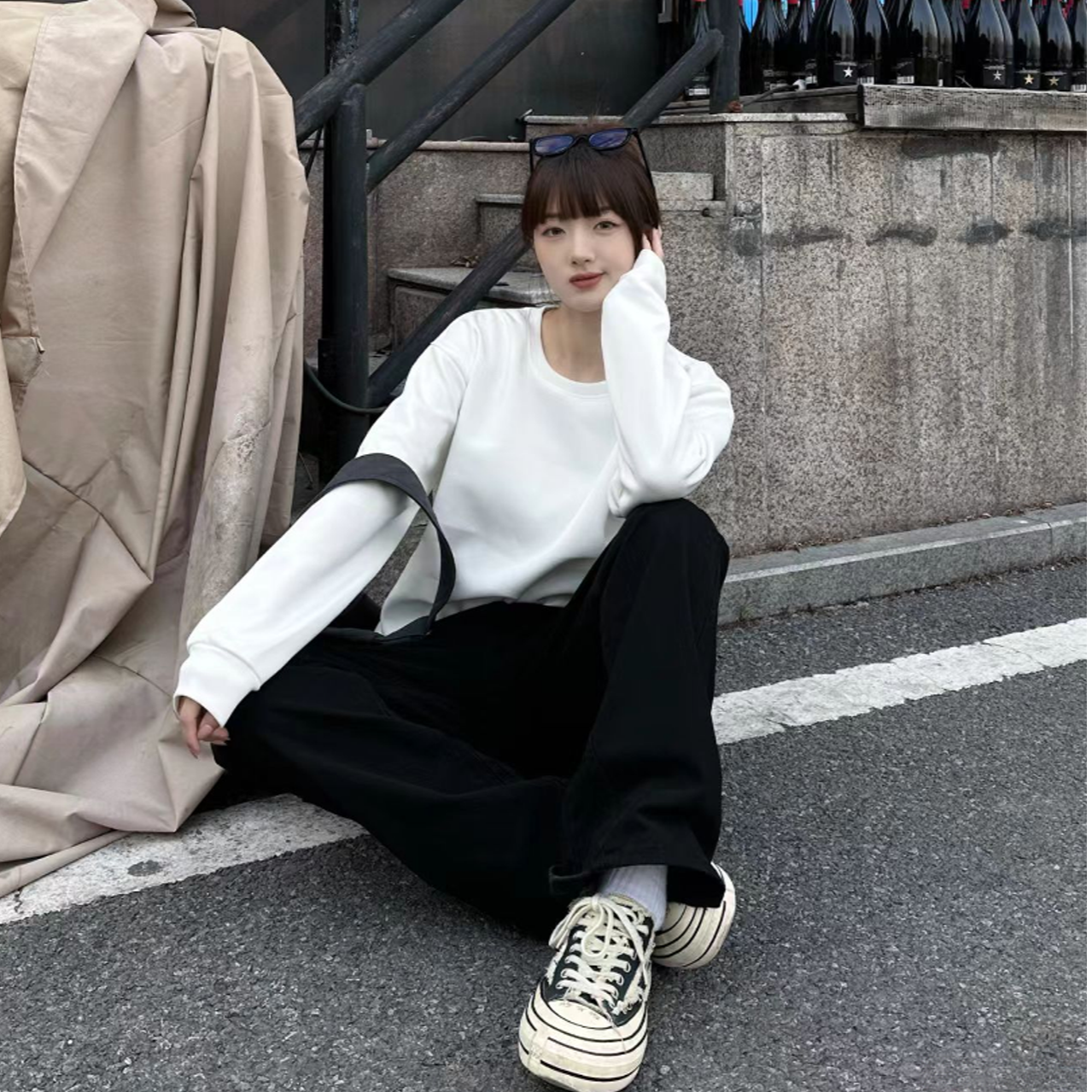 秋冬款时尚休闲经典复古老花卫衣5