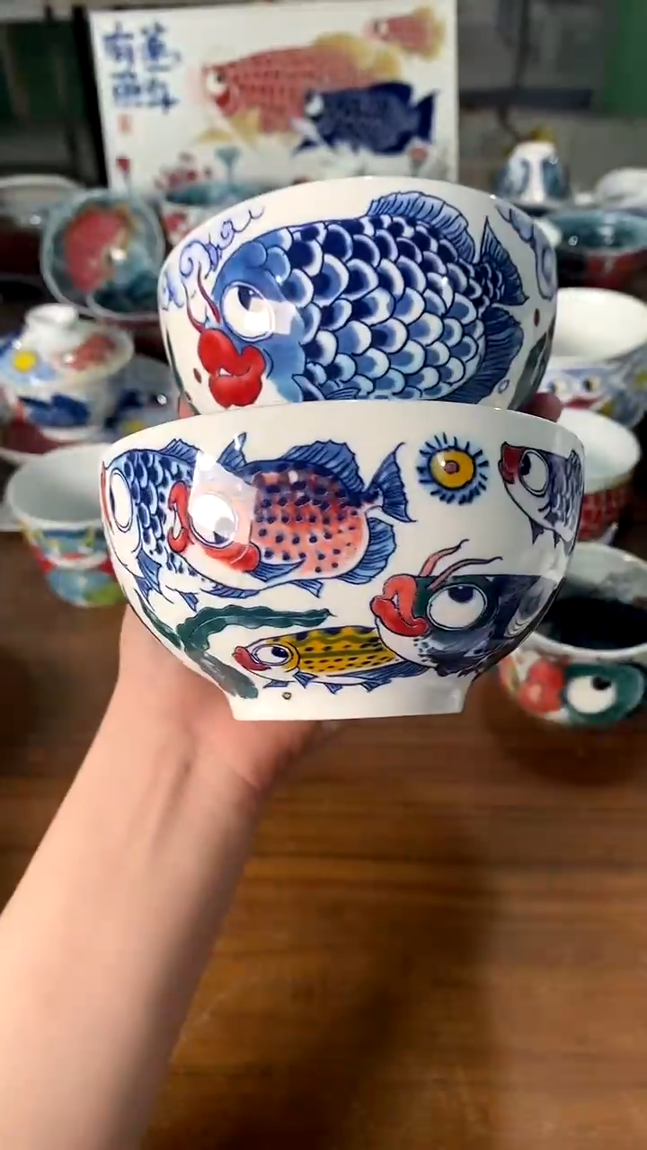 昨明  陶瓷 （活动福利价）三鱼+九鱼 