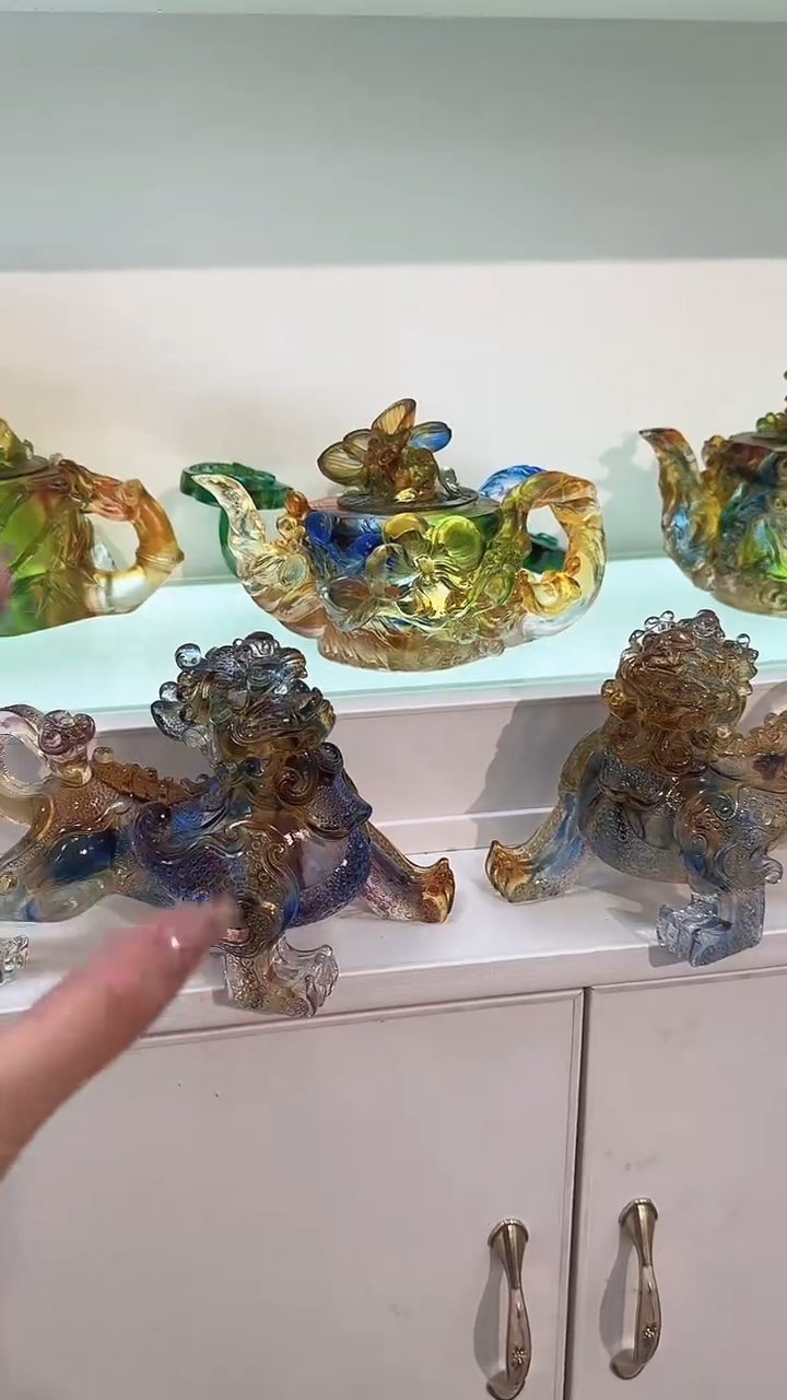 手工艺品琉璃1号貔貅1对