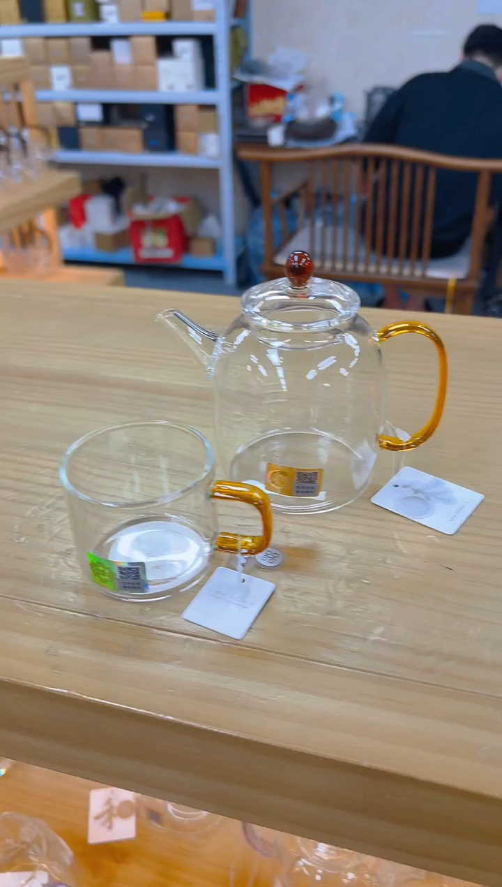 禾器-宴辰壶-琥珀色+禾器清禾杯一个装