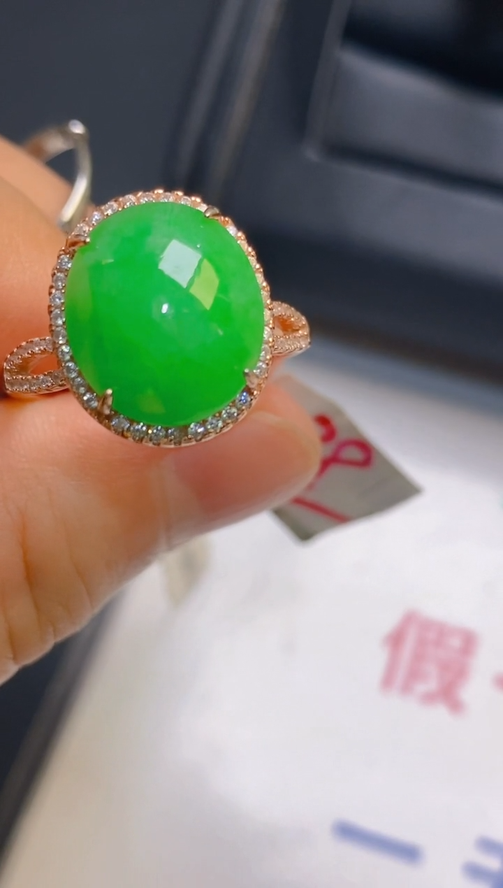 【闪购商品】翡翠耳饰银S925镶嵌天然A货翡翠1