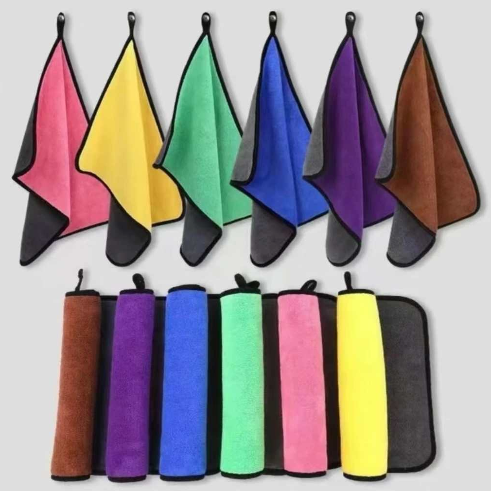 【包边款拍一发八】擦车布双面家用清洗擦碗加厚不沾油吸水抹布W